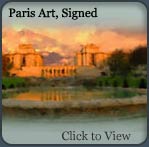 Paris, limited edition, signed canvas