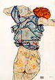 egon schiele, erotic fine art canvas prints