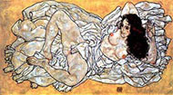 Lying Woman by Egon Schiele