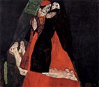 Cardinal and Nun (the Fondling) by Egon Schiele