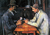 Paul Cezanne, impressionist artist, Two Card Players