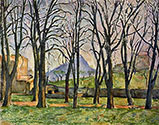 the impressionists, paul cezanne art, Chestnut-trees in the Jas de Bouffan
