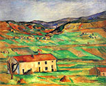 the impressionists, paul cezanne art, Gardanne Landscape