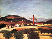 the impressionists, paul cezanne art, Factories near Mont de Cengle