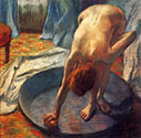 impressionist painter EDGAR DEGAS, canvas, The Tub