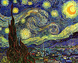 Impressionist Art, Vincent Van Gogh, Starry Night, 1889