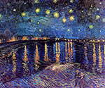 Starry Night Over the Rhone, 1888, Impressionist Art, Vincent Van Gogh