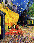 Impressionist Art, Vincent Van Gogh, The Cafe Terrace on the Place du Forum, Arles, at Night