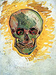 Skull (front view) 1887, Impressionist Art, Vincent Van Gogh