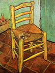 Impressionist Art, Vincent Van Gogh, Vincent's Chair with His Pipe, 1888