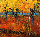 Willows at Sunset, 1888, Impressionist Art, Vincent Van Gogh