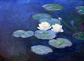 Water Lilies, impressionist canvas art, painting
