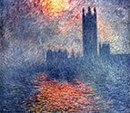 The parliament in London, impressionism, impressionists