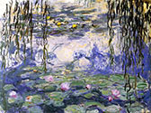 impressionist canvas art, painting, Water Lilies