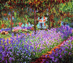 impressionist canvas art, painting, Monet's garden Giverny