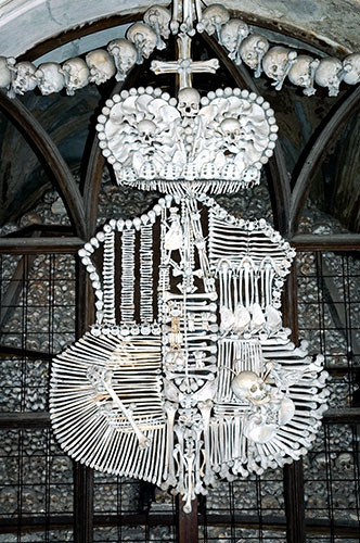 Schwarzenberg's Coat of Arms., sedlec ossuary, bone church, chapel photograph