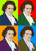 Ludwig Van Beethoven art, popart