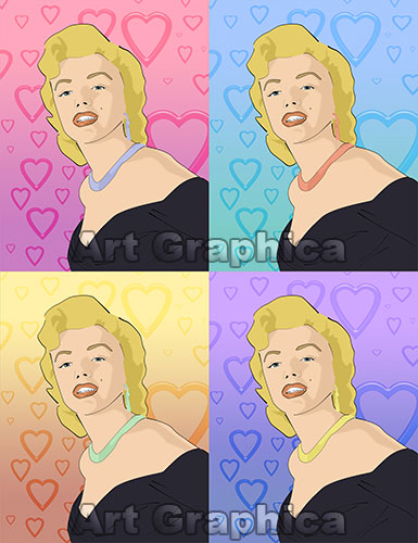 MARILYN MONROE art print, canvas, limited edition signed
