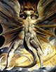 william blake, red dragon, fine art canvas print